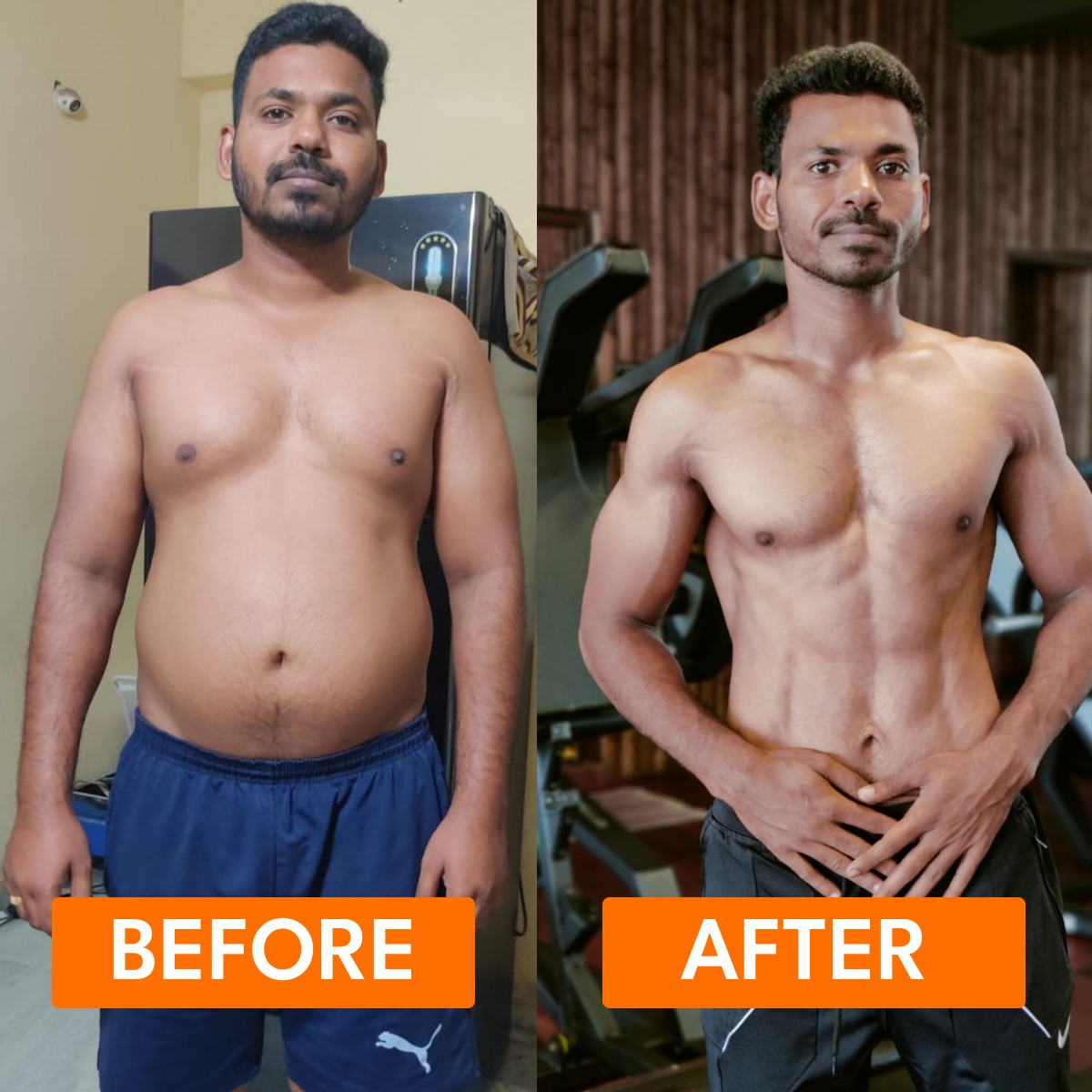 Rajendar's Progress - Transformation